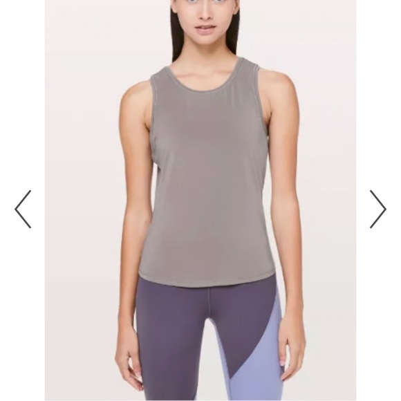 lululemon athletica Tops - NWT Lululemon Deep Stretch Tank, Silver Drop, Size 6